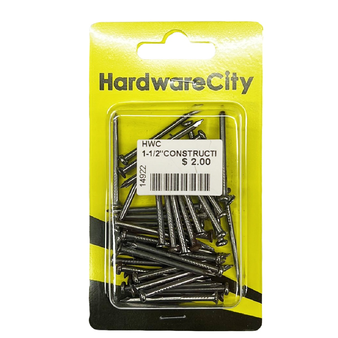HardwareCity 1-1/2" Construction Wood Nails DIY PACK